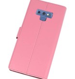 Étui portefeuille pour Galaxy Note 9 rose