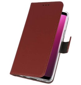 Estuche para estuches Wallet para Galaxy S9 Brown