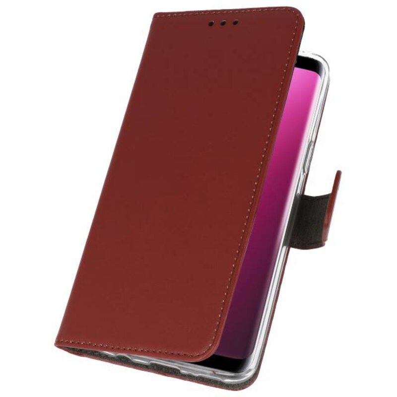 Wallet Cases Hoesje voor Galaxy S9 Bruin