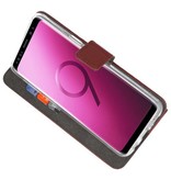 Étui portefeuille pour Galaxy S9 Brown