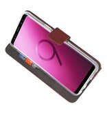 Wallet Cases Tasche für Galaxy S9 Braun