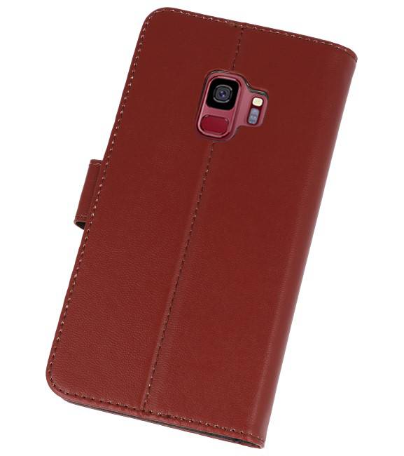 Wallet Cases Hoesje voor Galaxy S9 Bruin