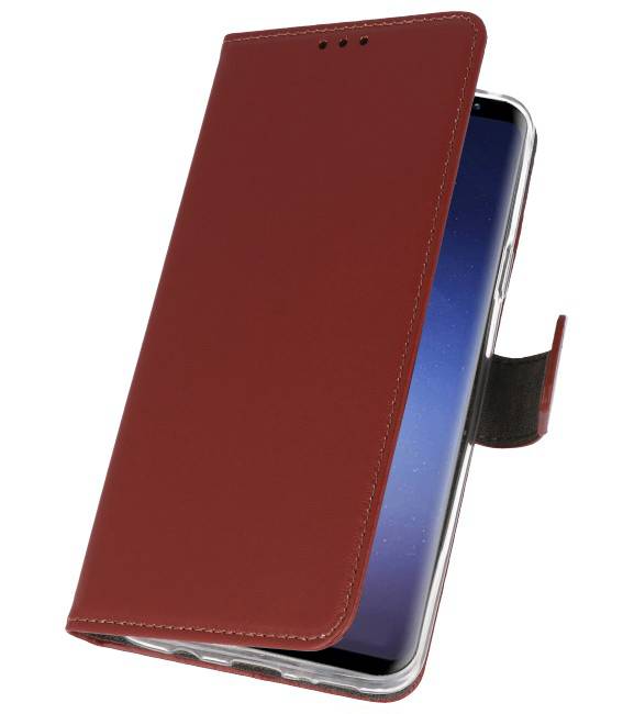 Etuis portefeuille pour Galaxy S9 Plus Brown