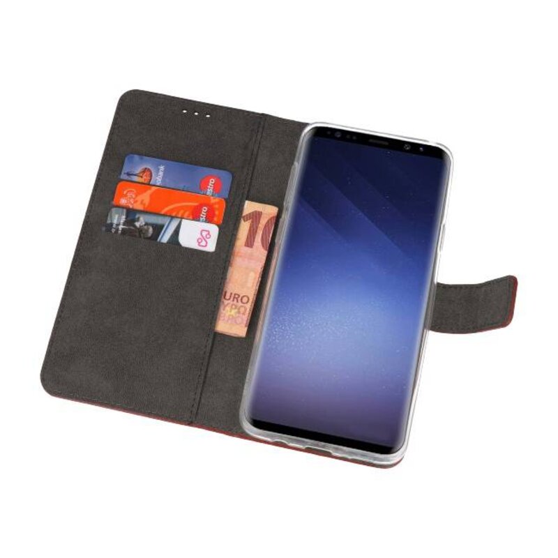 Etuis portefeuille pour Galaxy S9 Plus Brown