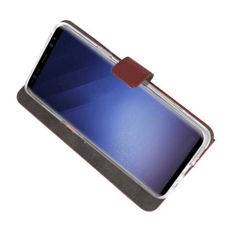 Etuis portefeuille pour Galaxy S9 Plus Brown