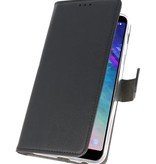 Wallet Cases Tasche für Galaxy A6 Plus (2018) Schwarz