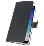 Etuis portefeuille pour Galaxy A6 Plus (2018) Noir