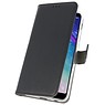 Wallet Cases Hoesje voor Galaxy A6 Plus (2018) Zwart