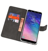 Wallet Cases Tasche für Galaxy A6 Plus (2018) Schwarz