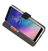 Etuis portefeuille pour Galaxy A6 Plus (2018) Noir