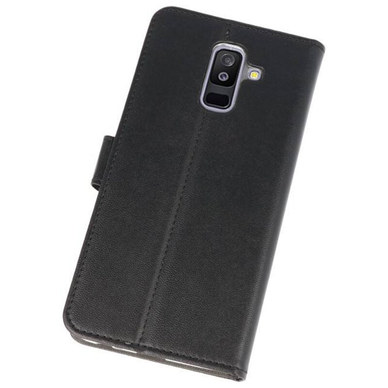 Portafoglio Custodie per Galaxy A6 Plus (2018) Nero