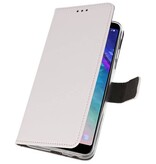 Wallet Cases Hoesje voor Galaxy A6 Plus (2018) Wit