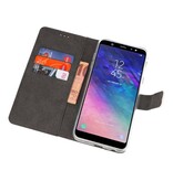Portafoglio Custodie per Galaxy A6 Plus (2018) Bianco