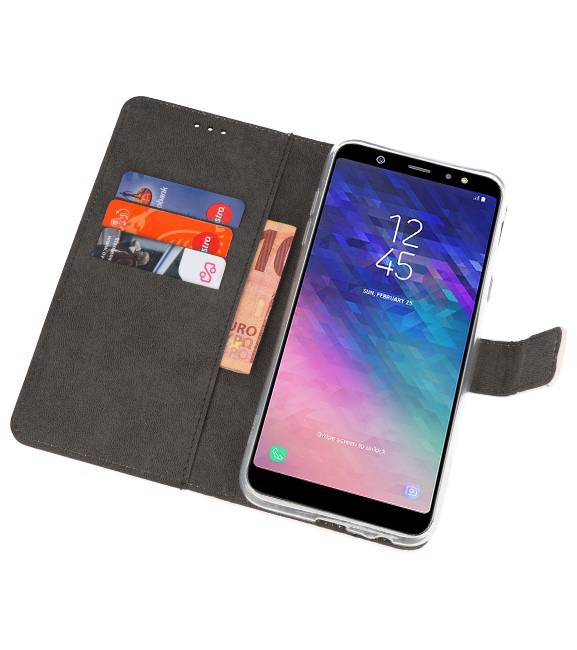 Etui Hülle für Galaxy A6 Plus (2018) Weiß