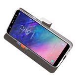 Funda con monedero para Galaxy A6 Plus (2018) Blanco