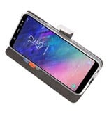 Portafoglio Custodie per Galaxy A6 Plus (2018) Bianco