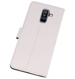 Portafoglio Custodie per Galaxy A6 Plus (2018) Bianco