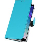 Étui portefeuille pour Galaxy A6 Plus (2018) Bleu