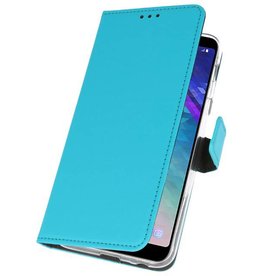 Wallet Cases Tasche für Galaxy A6 Plus (2018) Blau
