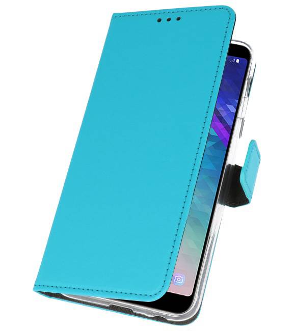 Funda con monedero para Galaxy A6 Plus (2018) Azul