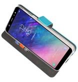 Wallet Cases Tasche für Galaxy A6 Plus (2018) Blau