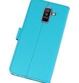 Wallet Cases Tasche für Galaxy A6 Plus (2018) Blau