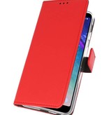 Wallet Cases Case for Galaxy A6 Plus (2018) Red