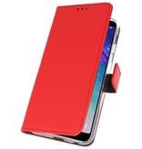 Custodia a Portafoglio per Galaxy A6 Plus (2018) Rosso
