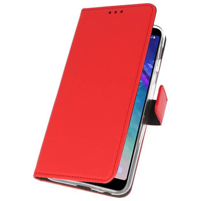 Wallet Cases Case for Galaxy A6 Plus (2018) Red