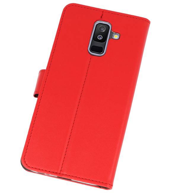 Wallet Cases Case for Galaxy A6 Plus (2018) Red