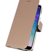 Étuis portefeuille pour Galaxy A6 Plus (2018) Gold