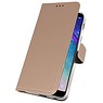 Custodie per portafogli per Galaxy A6 Plus (2018) Gold