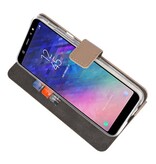 Custodie per portafogli per Galaxy A6 Plus (2018) Gold