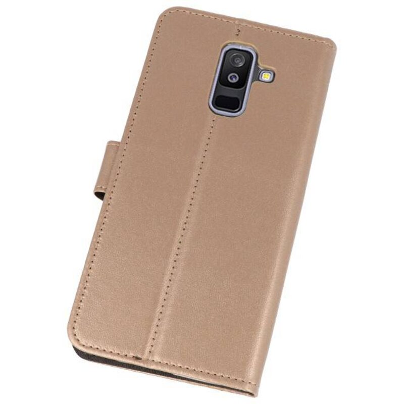 Wallet Cases Case for Galaxy A6 Plus (2018) Gold