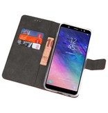 Wallet Cases Hoesje voor Galaxy A6 Plus (2018) Bruin