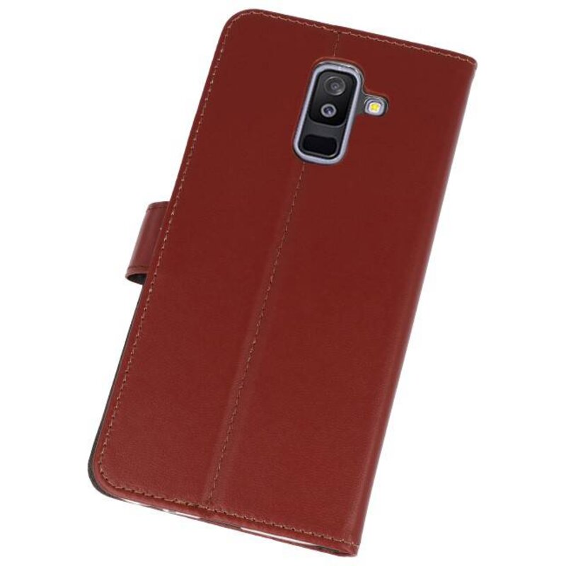 Custodie a portafoglio Custodia per Galaxy A6 Plus (2018) Marrone