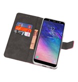 Étuis portefeuille pour Galaxy A6 Plus (2018) Rose