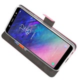 Custodia a Portafoglio per Galaxy A6 Plus (2018) Rosa