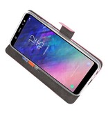 Custodia a Portafoglio per Galaxy A6 Plus (2018) Rosa