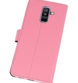 Wallet Cases Tasche für Galaxy A6 Plus (2018) Pink