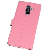 Custodia a Portafoglio per Galaxy A6 Plus (2018) Rosa