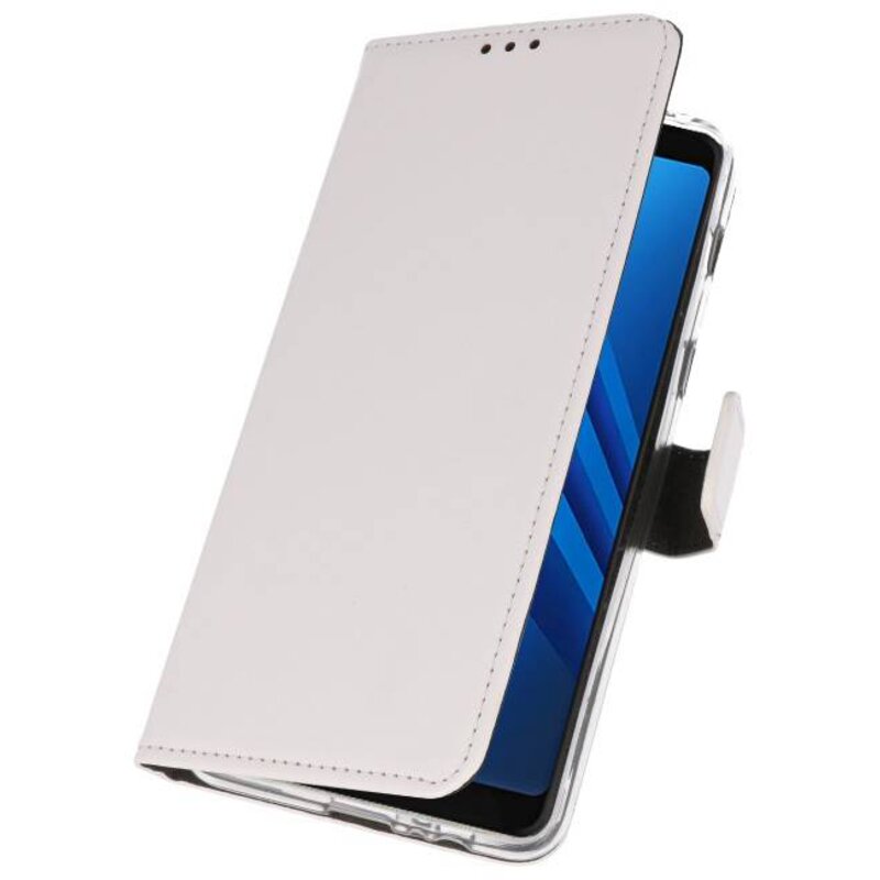 Wallet Cases Hoesje voor Galaxy A8 2018 Wit