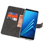 Étui portefeuille pour Galaxy A8 2018 Blanc