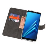 Étui portefeuille pour Galaxy A8 2018 Blanc