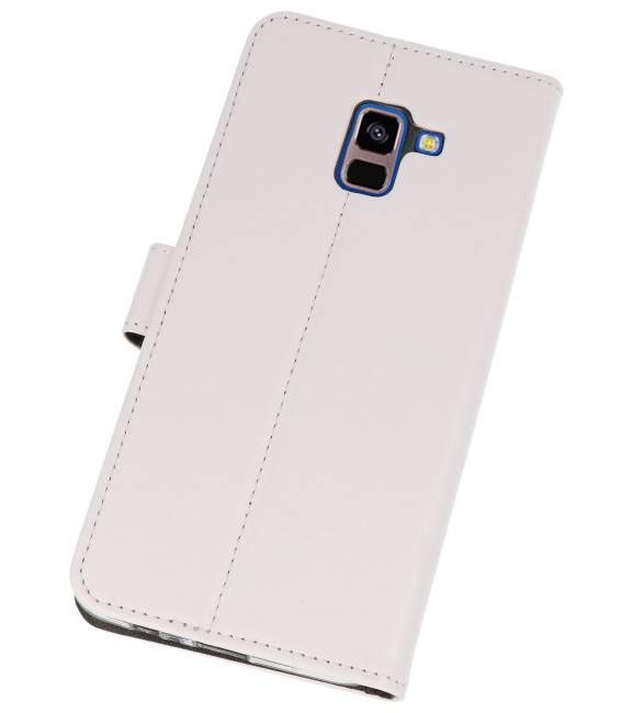 Wallet Cases Hülle für Galaxy A8 2018 Weiß