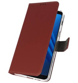 Custodia a Portafoglio per Galaxy A8 2018 Marrone