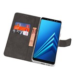 Custodia a Portafoglio per Galaxy A8 Plus 2018 Nero