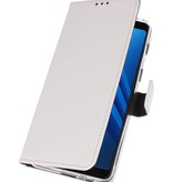 Custodia a Portafoglio per Galaxy A8 Plus 2018 Bianco