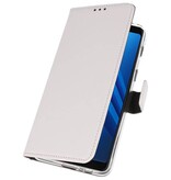 Custodia a Portafoglio per Galaxy A8 Plus 2018 Bianco