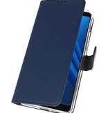 Wallet Cases Tasche für Galaxy A8 Plus 2018 Navy